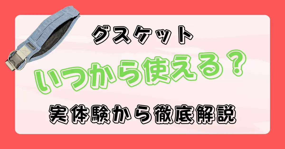 グスケットはいつからいつまで使える？